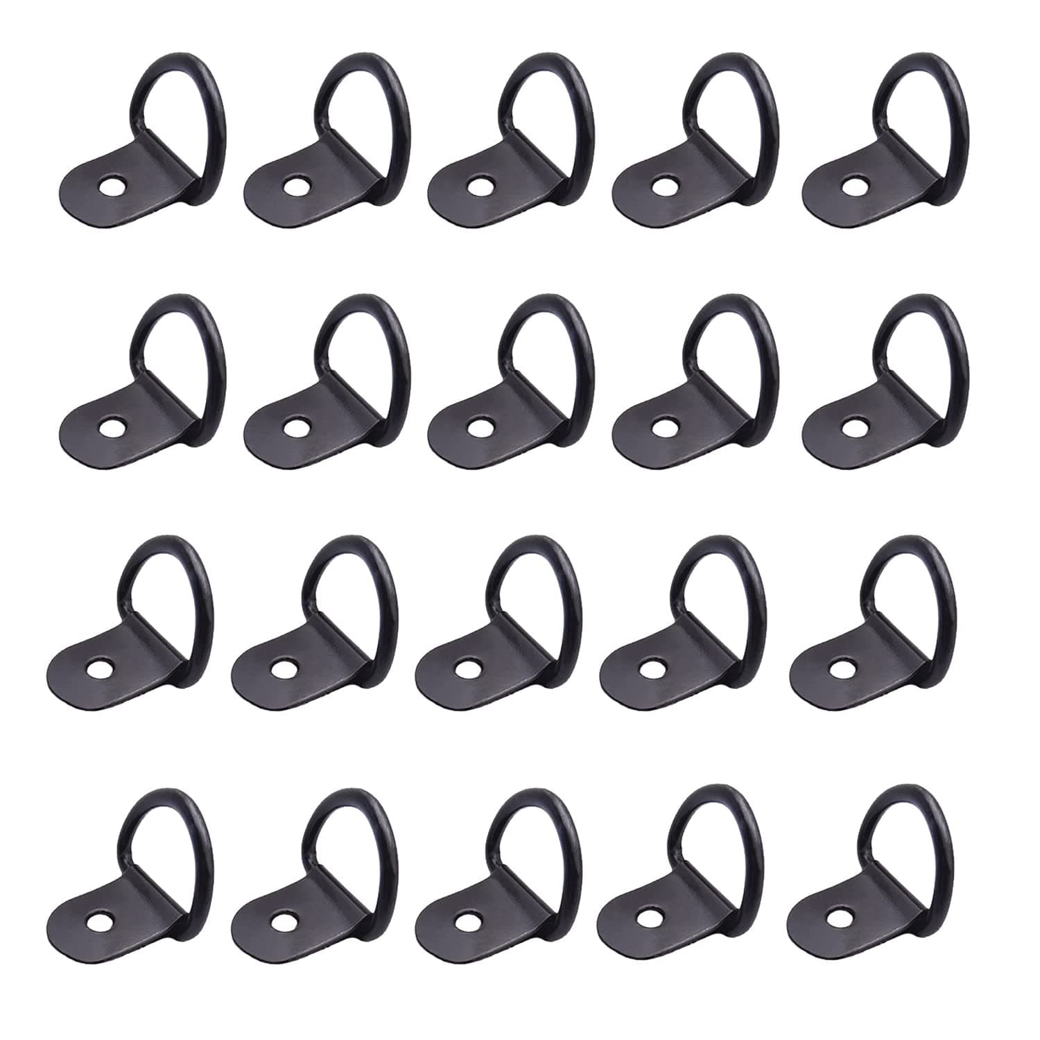 20pcs Tie Down Ring Hook Load Anchor Trailer Stainless Steel Securing Lashing Rings Trailer Tie Down Ring for Loads in Cars Eyelet Securing Cars Kayak