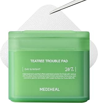 Toner Pads - Teatree Trouble Calming Pads (100 count) - Contains Purity 99% Teatree (4-Terpineol) - Calming & Soothing for Sensitive & Acne Prone Skin - Vegan Hypoallergenic Face Gauze