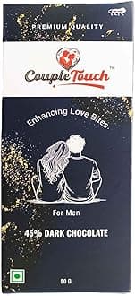 Couple Touch Dark Chocolate Bar for Couples | Men & Women Gift | Luxurious Premium Mood- Upliftng | Vegan & Gluten-Free Delight
