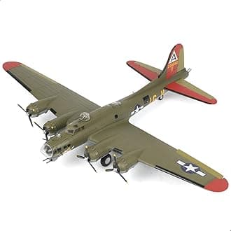1/72 Scale B-17 Flying Fortress Fighter Model Heavy Bomber Aircraft Models USAAC B-17 Bomber Military Metal Diecast Airplane Model Kit for Adult Collection or Gift