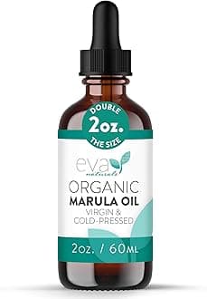 Eva Naturals Marula Oil – 100% Pure Cold Pressed Oil for Face, Hair, Skin & Body – Lightweight Facial & Massage Serum – Moisturizer for Aging Care, Gua Sha & Beard Use