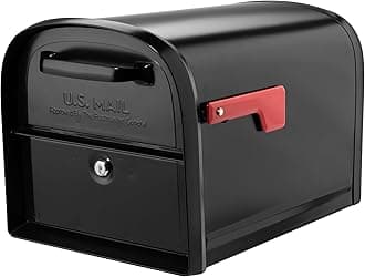 Architectural Mailboxes 6300B-10 Oasis 360 Locking Parcel Mailbox, Extra Large, Black