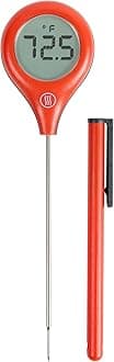 ThermoWorks ThermoPop 2 — Best Value Instant Read Thermometer - Cayenne Pepper Red