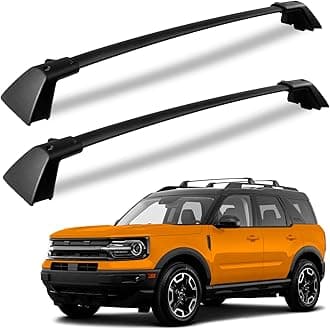 265lbs Roof Racks Cross Bars Fit for Ford Bronco Sport (Off-Road) Badlands 2021-2026 & Outer-Banks 2022-2026 & First Edition 2021, Heavy Duty Aluminum Crossbars All Metal Luggage Accessories
