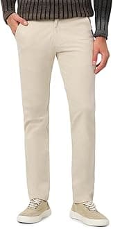 Urbano FashionMen's Slim Casual Pants