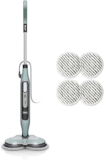 Shark Automatic Steam Mop with Steam Blaster & 6 Dirt Gripping Pads, 3 Steam Tiers, Stain & Dirt Removal, All Sealed Hard Floors, 8m Cord, Sage Green, S8201UKCP