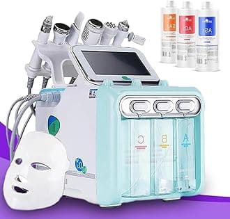 Professional 7 in 1 Hydrafacial Machine with 400ml Solution AS1 SA2 AO3 Hydrogen Oxygen Facial Machine Multifunctional Rejuvinating Vacuum Acne Removal Hydra Facial Dermabrasion Machine