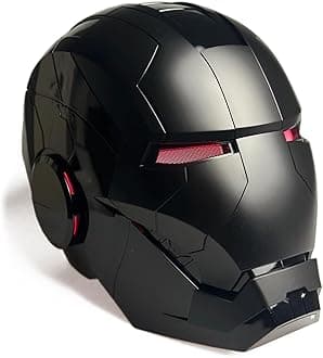 Iron Helmet MK5 Black 1:1 Cosplay Mask Electronic, LED Eyes, Voice, Touch & Remote Control, for Adult Role-Playing Helmet Gift