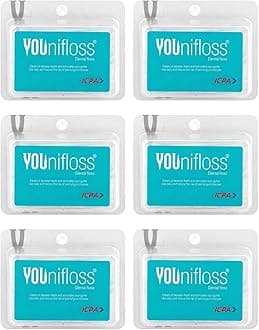 - ICPA Younifloss | Dental Floss Picks & Single Thread Tooth Cleaning toothpick Cleaners,Oral Hygiene Tool | 50 Pcs per pack | Plaque & Food Remover | Pack of 6