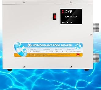 Mxmoonant Pool Heater 9KW 220V, Electric Swimming Pool Heaters Hot Tub Water Thermostat with Touchscreeen for Above Ground Inground Pool, Spa, Bathtub