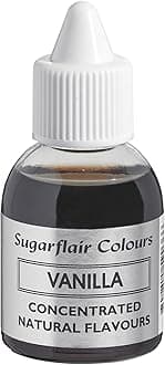 Sugarflair Vanilla Natural Flavouring - Concentrated Natural Food Flavouring for use in Cakes, Cupcakes, Frostings, Drinks, Ice Creams - 30ml