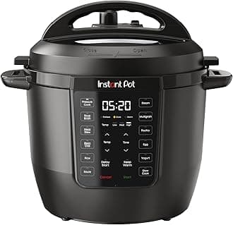 Instant Pot 6QT RIO 7-in-1 Multi-Cooker, Pressure Cooker, Slow cook, Sauté, Steam, Rice Maker, Yogurt, & Warmer, Black, 6 Quarts