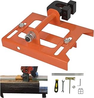 SurmountWay Vertical Chainsaw Mill Lumber Cutting Guide for Portable Mini Sawmill Chainsaw Attachment Cut Guided Mill Wood for Builders and Woodworkers（Orange)
