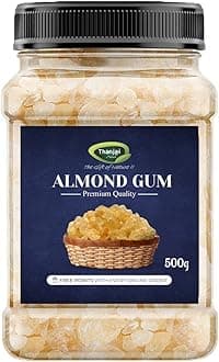 Thanjai Natural 500g Jar Gond Katira | Tragacanth Gum | Kathila Gum | Almond Gum - Anti-Aging Mask for Beautiful Skin (Amazing Cooling Properties)