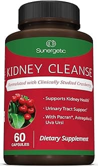Premium Kidney Cleanse Supplement – Powerful Kidney Support Formula With Cranberry and Astragalus- Helps Support Healthy Kidneys & Urinary Tract Support - Kidney Cleanse Detox & Repair – 60 Capsules