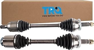 TRQ Front Driver and Passenger Side CV Axle Assembly Set 2 Piece Compatible with 2014-2018 Kia Sorento 2.4L AWD 2013-2016 Hyundai Santa Fe Sport Base Model AWD