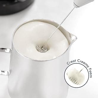 New England Stories Powerful Milk Frother Handheld Foam Maker, Mini Whisk Drink Mixer for Coffee, Cappuccino, Latte, Matcha, Hot Chocolate, No Stand, Galaxy