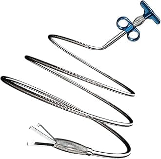 120" Grabber Claw Pick up Sewer Cleaning Hook Drain Clog Remover Snake Grabber Drain Hair Catcher Upgraded Extra Long Kitchen Sink Bathroom Toilet Shower (120Inch)