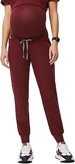 FIGSZamora Jogger Maternity Scrub Pants for Women — Slim Fit, 5 Pockets, 4-Way Stretch, Anti-Wrinkle Women Scrub Bottoms