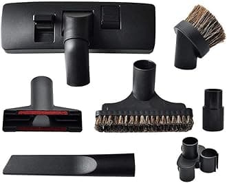EZ SPARES 1 1/4 inch 32mm Universal Vacuum Cleaner Euro Floor Brush Head Brush Attachment for Floor and Carpet Combo Tool New Designed to Fit Hoover, Eureka, Rainbow,Shop VAC (Brush kit)