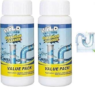 Wild Tornado Powerful Sink and Drain Cleaner,Peachloft Drains Cleaner,World Tornado Pipe Dredging,Ivyever Fast Foaming Drain Clean for Kitchen and Pipes Cleaning Tool(2pcs)