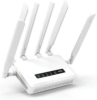 GL-X3000 (Spitz AX) 5G Router with Sim Slot for Modem, Cellular Gateway VPN Router, Wi-Fi 6 Wireless SIm Card Routers, Multi-WAN, Detachable Antennas, Access Point, Dual-SIM, Secure Internet