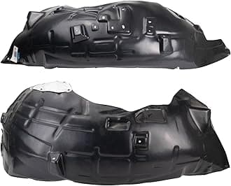 TRQ Front Driver and Passenger Side Inner Fender Liner Set Compatible with 2022 Ford F-150 XL 2021 F-150 XL 2.7L 5.0L 3.3L 3.5L