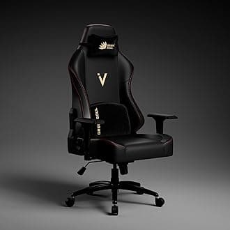 Green Soul Vision Multi-Functional Ergonomic Gaming Chair, Premium Leatherette Chair with Adjustable Neck & Lumbar Pillow, 4D Adjustable Armrests & Heavy Duty Metal Base (Black) Installation Provided