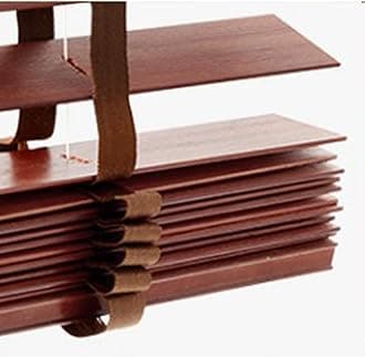 Sonakia Blackout Venetian Blinds, Real Wood Blinds for Windows, Indoor and Outdoor Horizontal Blinds, 60/70/80/90/100/110cm Wood Venetian Shades,WxH-140x220cm/55 * 87in