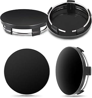 4Pcs Hub Centre Caps 60mm, Universal Wheel Hub Caps, Stable Car Wheel Center Hub Caps Replacement Compatible with VW and Audi Alloy Wheel (OD 60mm ID 56mm)