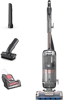 Shark AZ2002 Vertex DuoClean PowerFins Upright Vacuum with Powered Lift-Away Self-Cleaning Brushroll and HEPA Filter, 1 Quart Dust Cup Capacity, Rose Gold