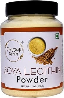 SOYA Lecithin Powder 200 g (7 oz) | 100% Pure Plant-Based Emulsifier | Non-GMO Soy Lecithin for Baking, Chocolate Making, Sauces & Keto Recipes | Vegan, Gluten-Free | No Additives