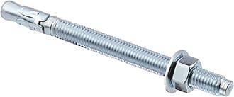 1/2 inch x 5-1/2 inch - 10 Pieces Wedge Anchor Zinc Plated Heavy Duty Fastener for Concrete