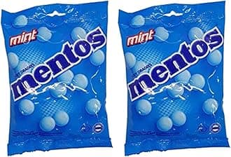 Mentos Chewy Dragees Mint, 2 X Each 135 Gm, 270 Gm