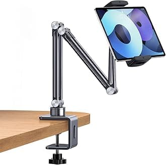 OATSBASF Phone and Tablet Holder Bed Gooseneck Mount, Aluminum Long Arm Foldable Lazy Stand, Universal 360 Degree Rotatable for iPhone, iPad, Tablet