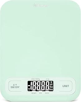 EtekcityFood Kitchen Scale, Digital Grams and Ounces for Weight Loss, Baking, Cooking, Keto and Meal Prep, Large, Green