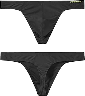 Men's Thong Underwear Sexy Ice Silk Glossy G String Male Athletic Thongs T Back For Men Bikini Briefs