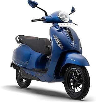 3501 by Bajaj Auto High Speed Electric Scooter with charger - Indigo Metallic - Ex-Showroom