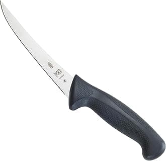 Mercer Culinary M23820 Millennia Black Handle, 6-Inch Curved, Boning Knife