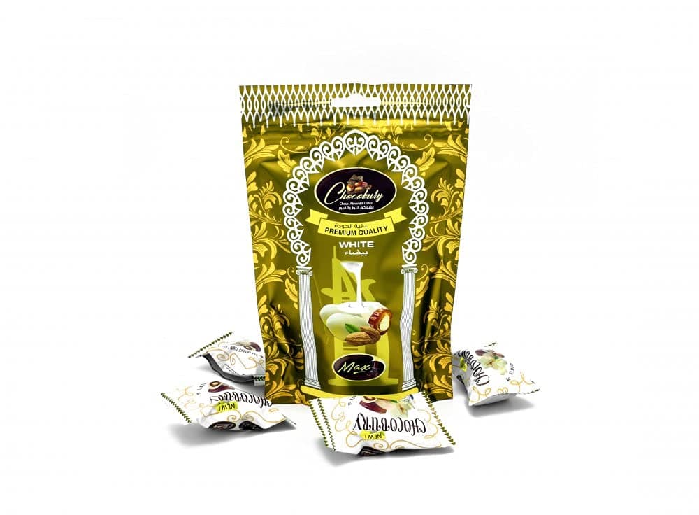 Max Chocolate Dates With Almond White 150Gm