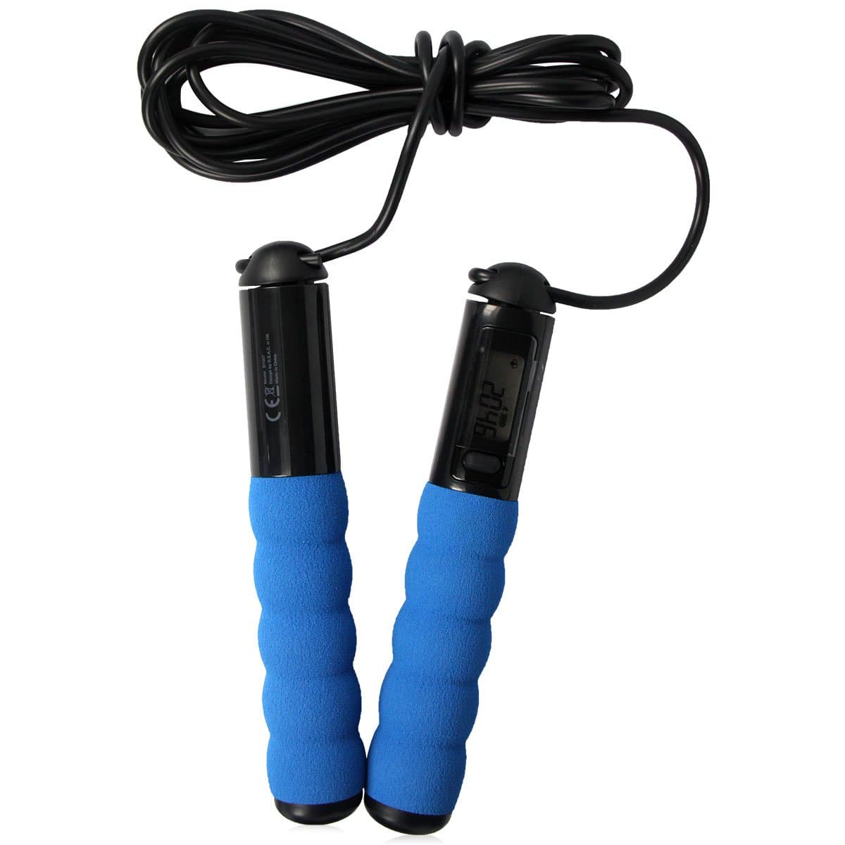 Smart LCD Jumping Rope Skipping Rope Jump Ropes-App Control Fitness Equipment-Blue