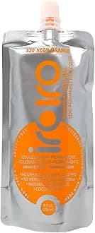 Iroiro (8 oz / 236 ml) - Premium Natural Semi-Permanent Hair Colour 320 Neon Orange (240ml)