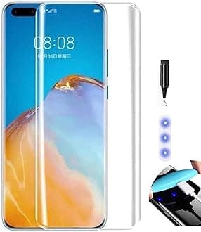 NISHTECH Advanced HD+ Curved UV Tempered Glass Screen Protector Designed for Tecno Phantom X || Full Screen Coverage with Easy Installation Kit (Anti-Scratch)