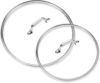 HA1 Hard Anodized Nonstick Glass Lid Set 10, 12 Inch Pots and Pans, Cookware Black