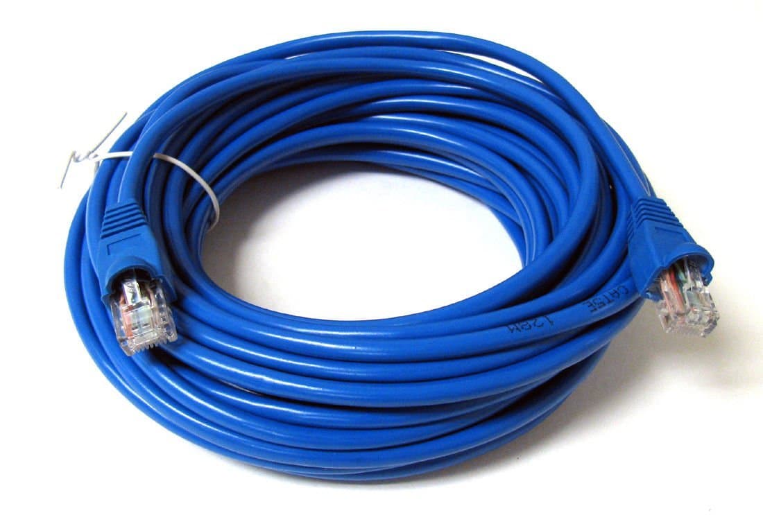 SoDo Tek TM RJ45 Cat5e Ethernet Patch Cable For Netis DL4322D - Blue - 25 ft