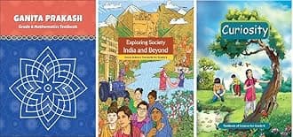 NCERT Class 6 Textbook For Mathematics, Social Science & Science (Ganit Prakash, Exploring Society India and Beyond & Curiosity) Latest 2024-25 Edition