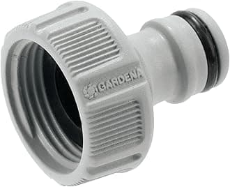 Gardena tap Connector 26.5 mm (G 3/4 inch): Adapter for Connecting a Water Hose, Anti-Splash Technology, Frost-Proof, Original System, Packed Loose (18221-20)