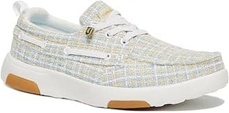 OrthoComfoot Women's Boat Shoes with Arch Support, Comfortable Slip on Shoes for Plantar Fasciitis, Orthopedic Casual Deck Loafers for Heel and Foot Pain Relief