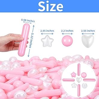 STARBOLO 150pcs Ball Pit Balls for Toddlers - Colorful Ball Pit Balls Crush Proof Plastic Toy Balls for Toddlers Girls Ball Pits, Ball Pit Play Tent, Baby Pool Water Toys