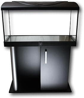 Diversa AQUARIUM WITH LID AND STAND/CABINET Professional Fish Tank - Real Glass, Standard Rectangle (112 Litre Set)